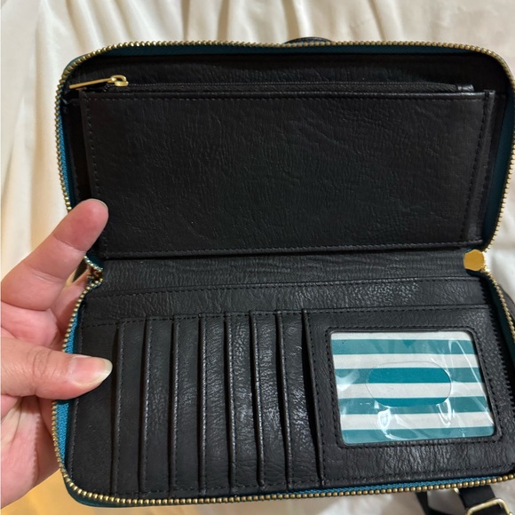 Loungefly Disney Parks Teal Backpack and Wallet Set - Picture 5 of 5